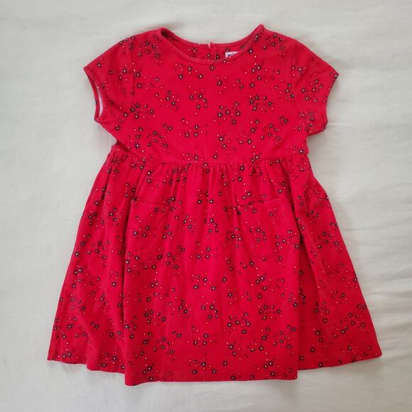 Vintage 90s Floral Comfy Cotton Dress kids 6 - Picture 1 of 6